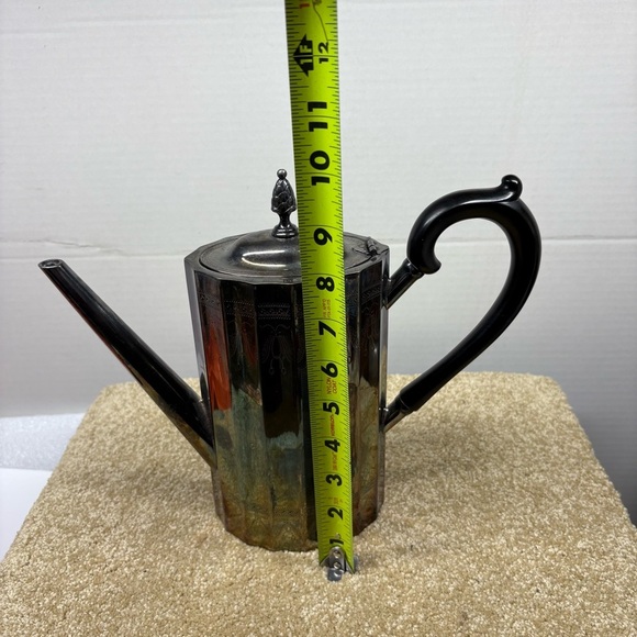 Vtg Paul Revere Coffee Pot American Silverplate Hollowware by LUNT SILVER “EGC” - Picture 8 of 10